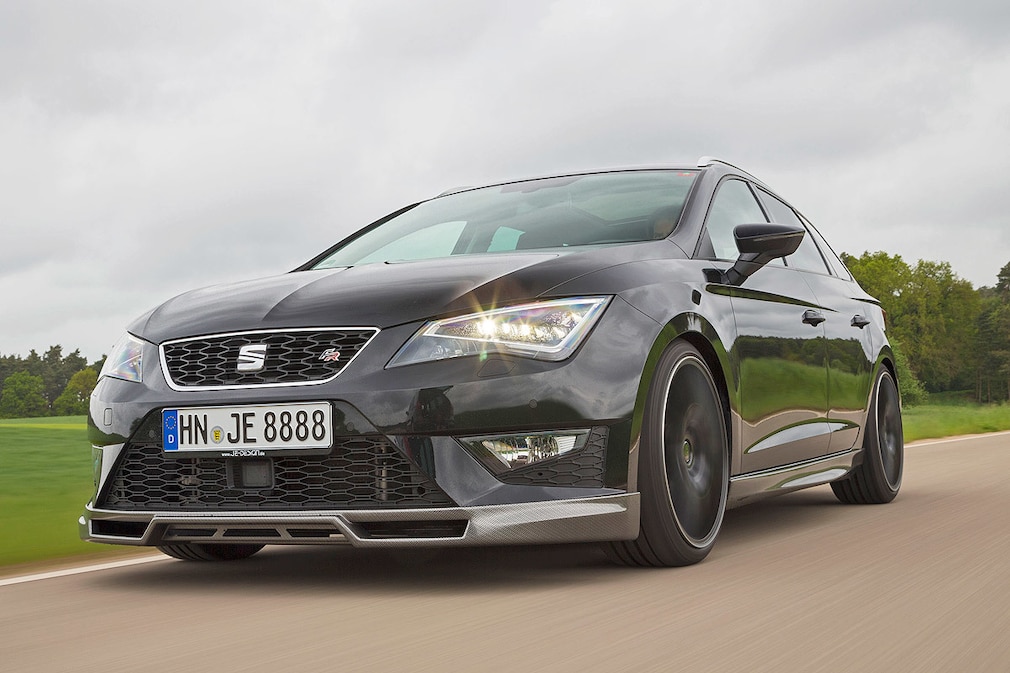JE Design Seat Leon ST FR 2.0 TDI schwarz Frontansicht