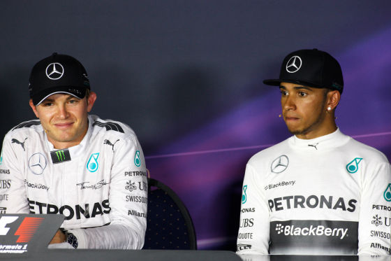 Rosberg & Hamilton