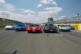 Audi R8 LMX BMW i8 Ferrari 458 Speciale Lamborghini Aventador Roadster Lotus Elise S Club Racer Ruf 3800 S