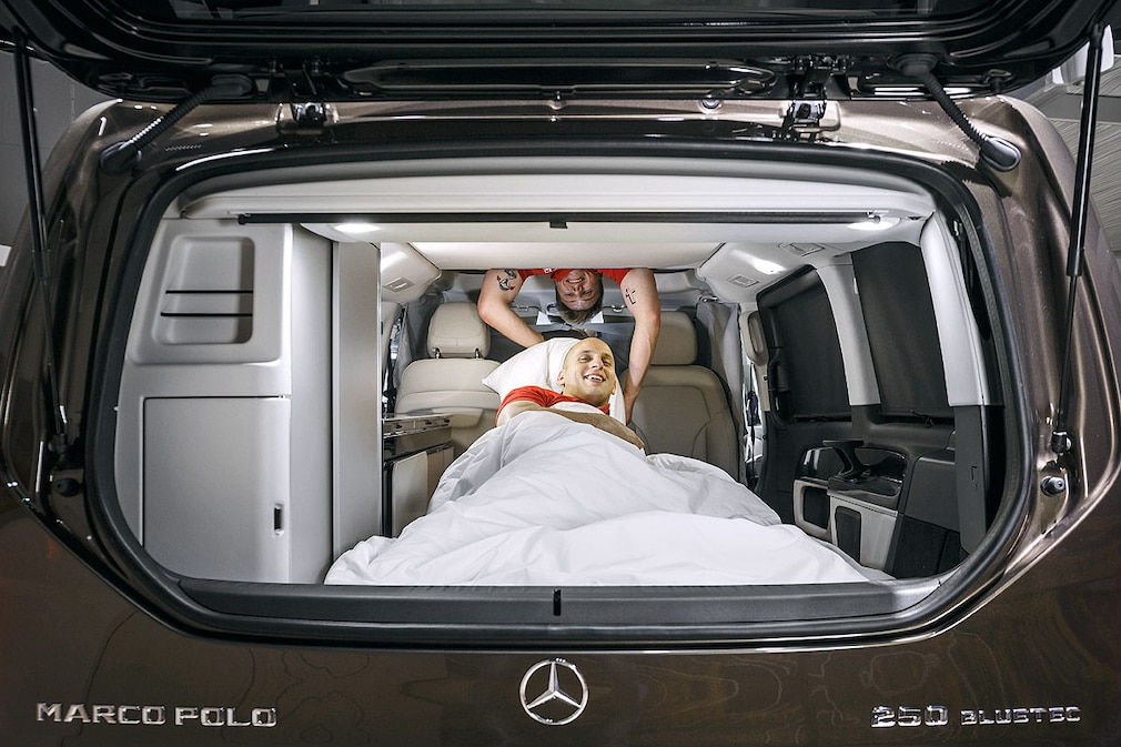 Mercedes V-Klasse Marco Polo: Schlafprobe