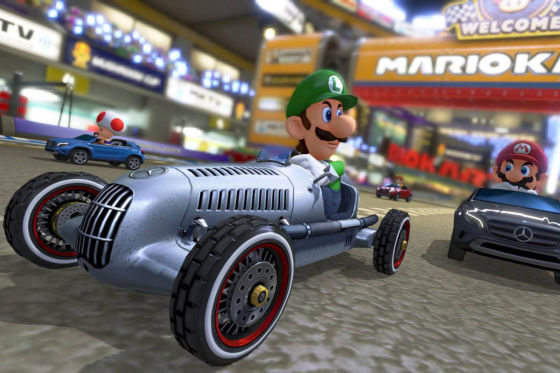 Mario Kart 8 mit Mercedes-Modellen
