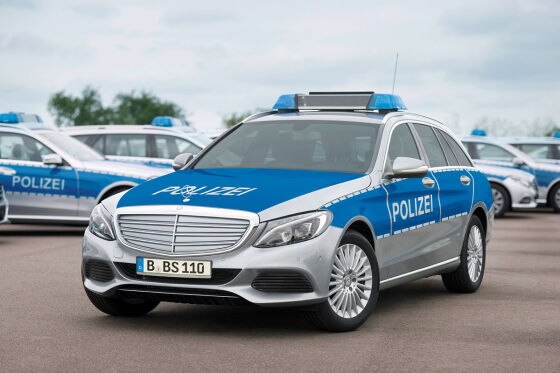 Mercedes C-Klasse T-Modell als Polizeifahrzeug