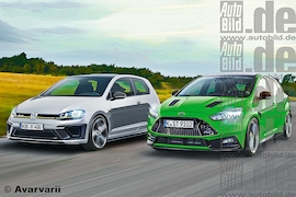 VW Golf R400 Ford Focus RS !!!Illustration!!!