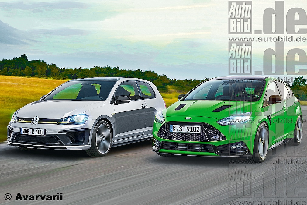 VW Golf R400 Ford Focus RS !!!Illustration!!!