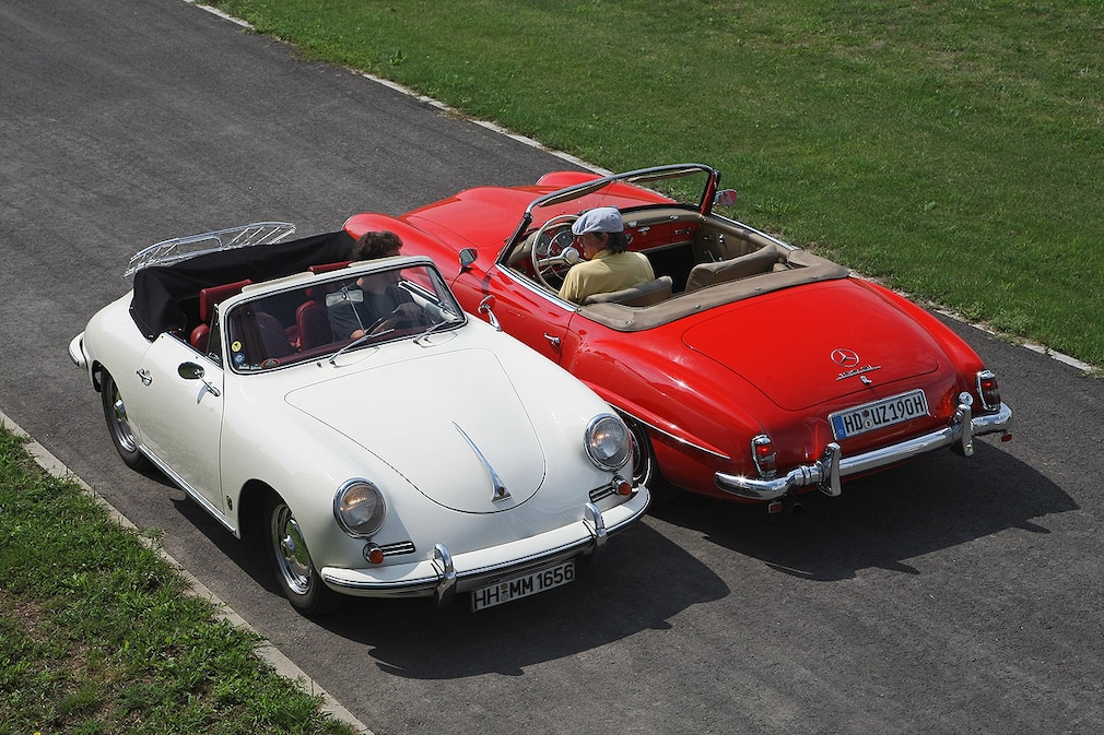 Mercedes 190 SL Porsche 256 B