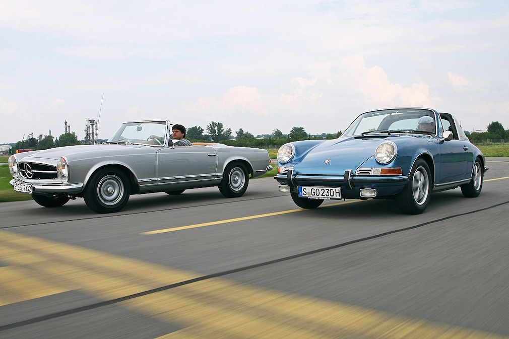 Mercedes 280 SL (1969) Porsche 911 S 2.2 (1970)