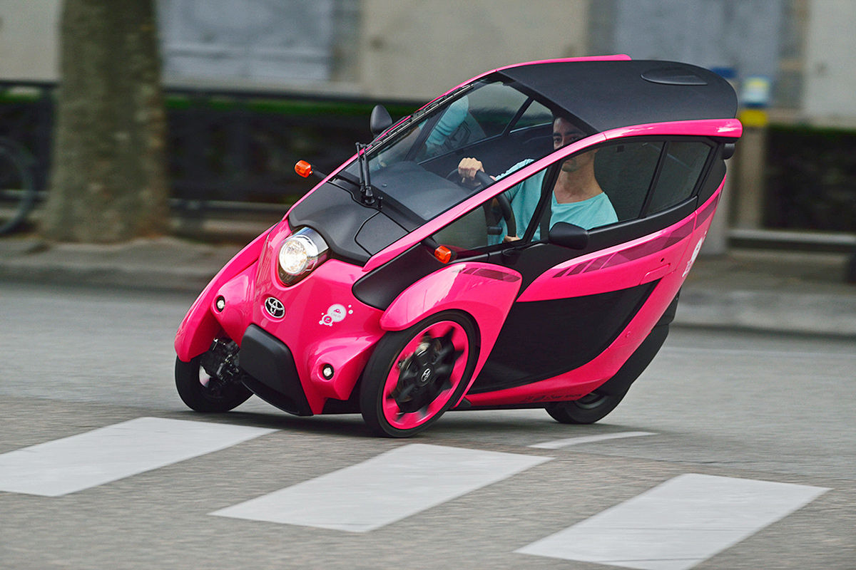Toyota i-Road: Schräglage