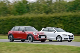 Mini Cooper S   Audi A1 Sportback