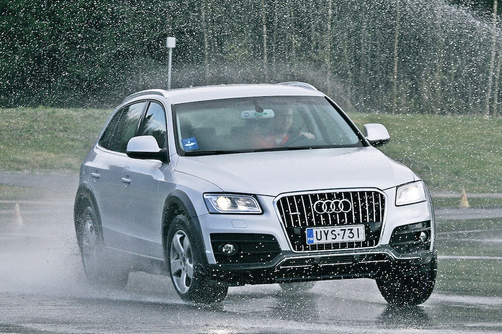 Winterreifen-Test, Audi Q5, Handling-Test