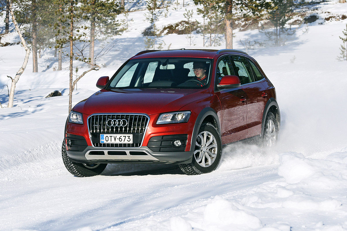 Winterreifen-Test, Audi Q5, Handling-Test