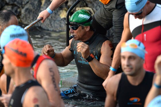 Ersten Langstrecken-Triathlon absolviert