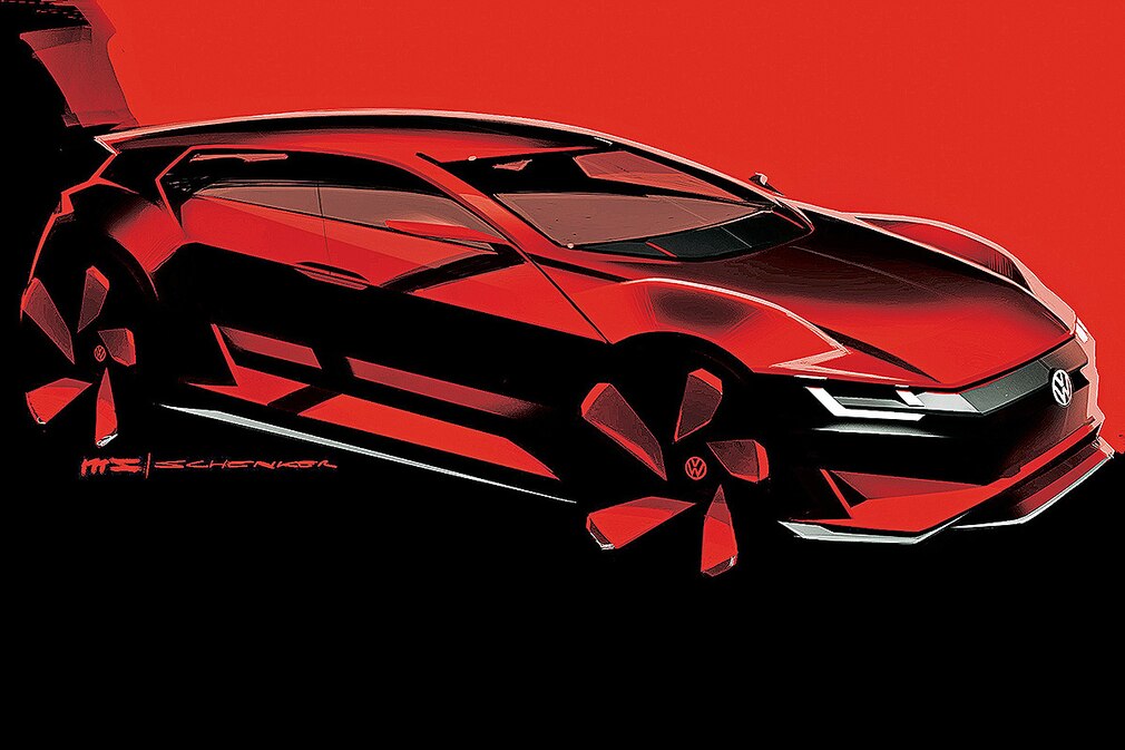 VW Golf XI Illustration