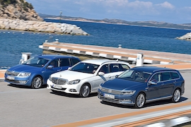 Mercedes E-Klasse Skoda Octavia VW Passat
