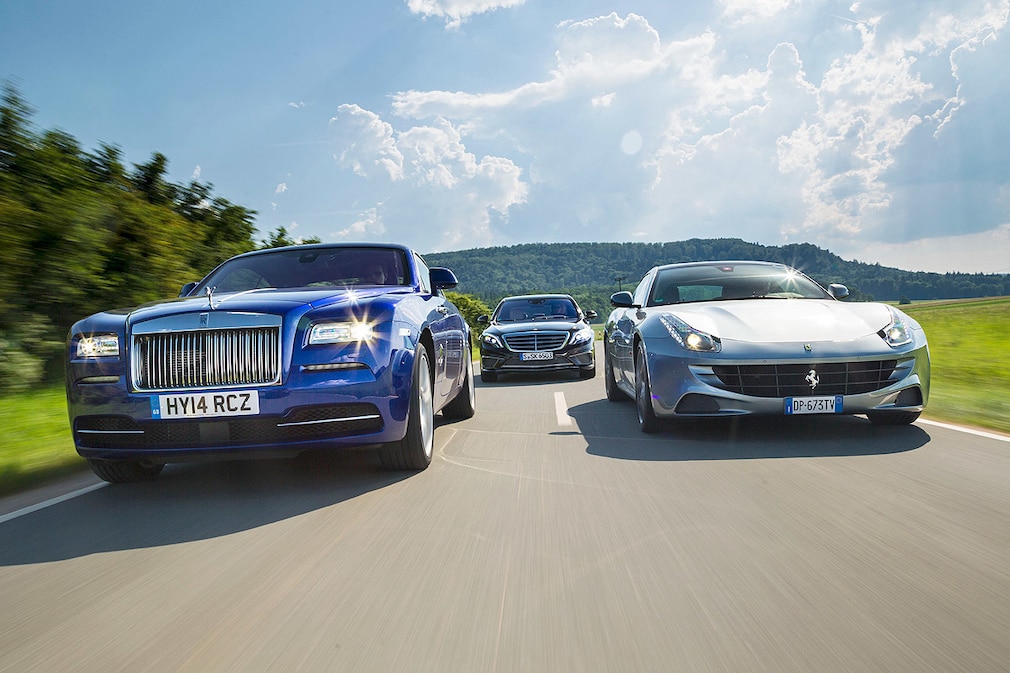 Ferrari FF Mercedes S 65 AMG Rolls-Royce Wraith