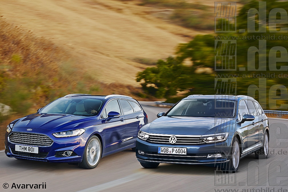 Ford Mondeo VW Passat !!!Illlustration!!!