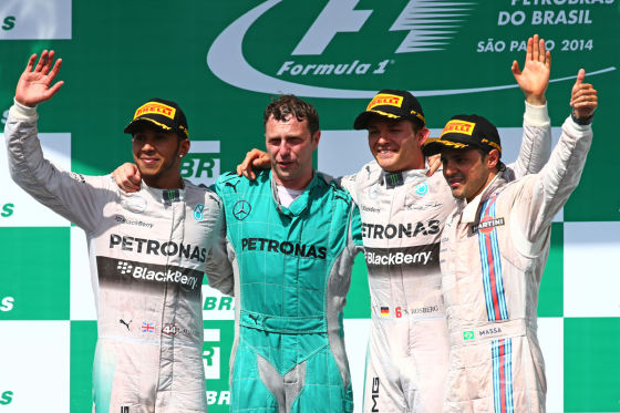 Podium Brasilien 2014