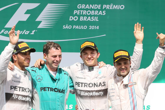 Podium Brasilien 2014