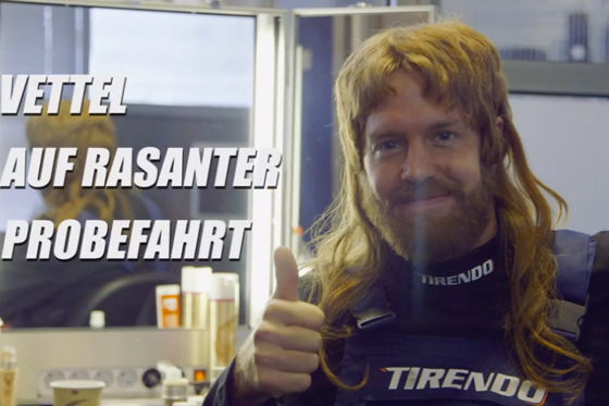 Vettel-Werbung
