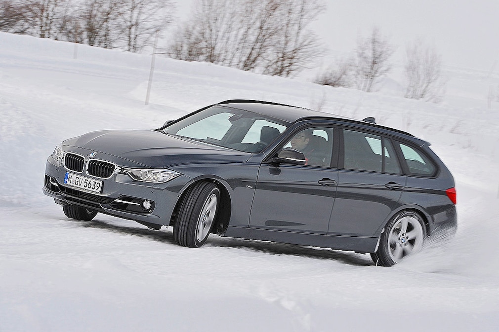 BMW 3er, Winterreifen-Test: Handling auf Schnee