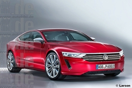 VW Luxus-Limousine Illustration