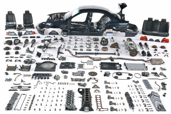 BMW 5er, demontiert, AUTO BILD-Test
