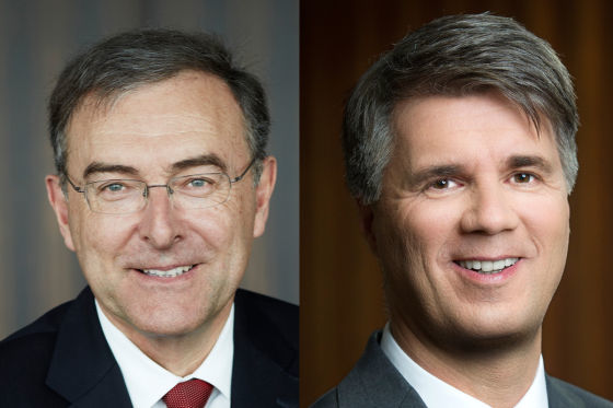 BMW-Vorstand Norbert Reithofer (l.) und sein Nachfolger Harald Krüger