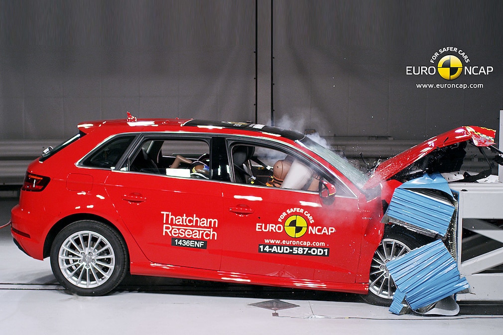 Audi A3 Sportback e-tron Euro NCAP Crashtest Dezember 2014