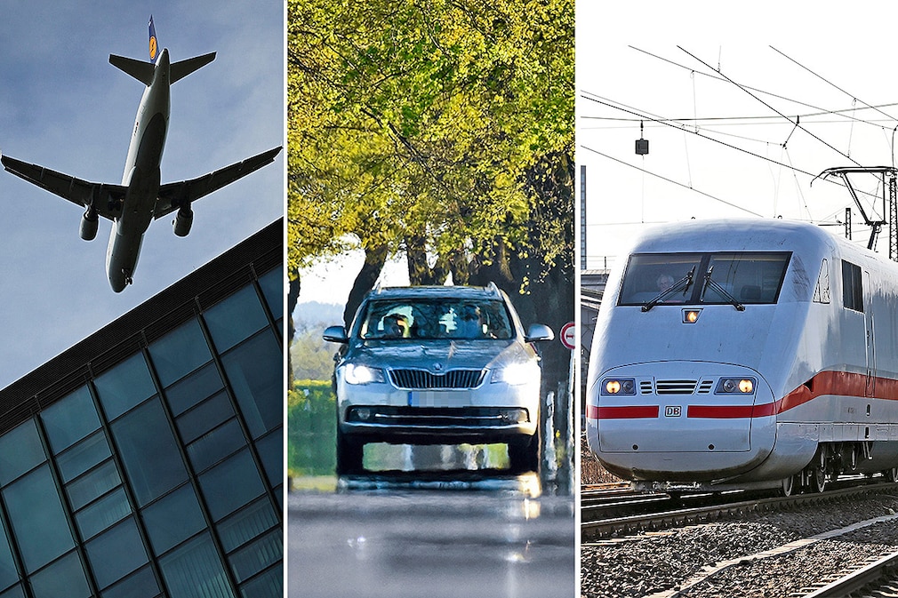 Montage Auto Flugzeug ICE