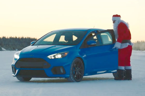 Santa driftet im Focus RS
