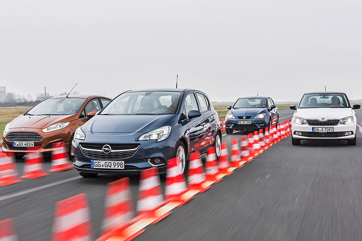 Vier Kleinwagen im Vergleich