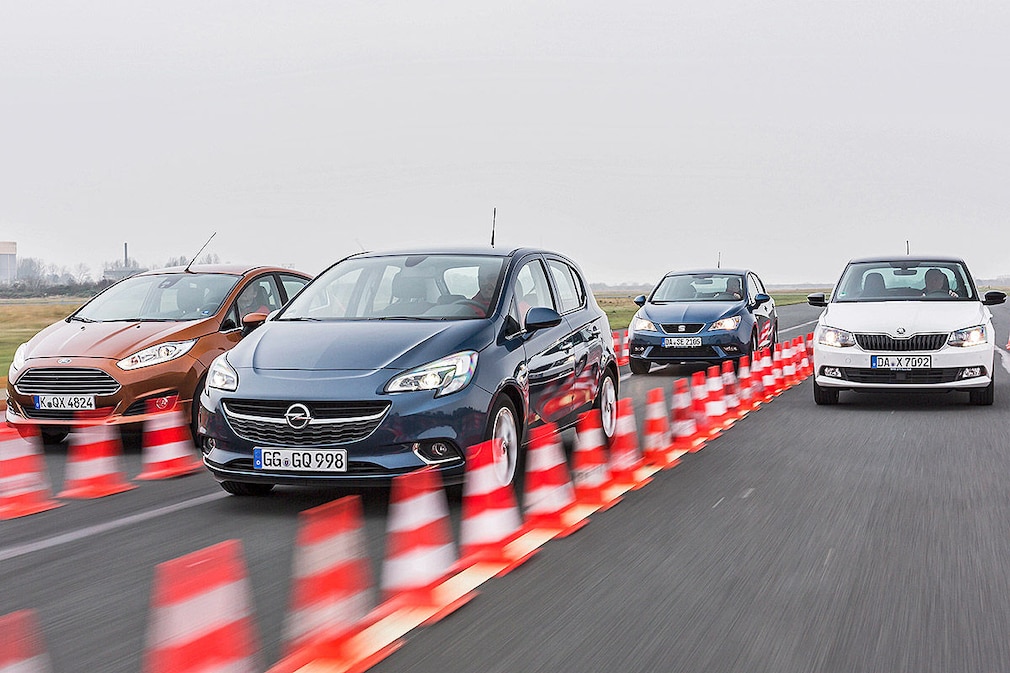 Vier Kleinwagen im Vergleich