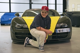 David Knezevic und Pierre-Henri Raphanel im Bugatti