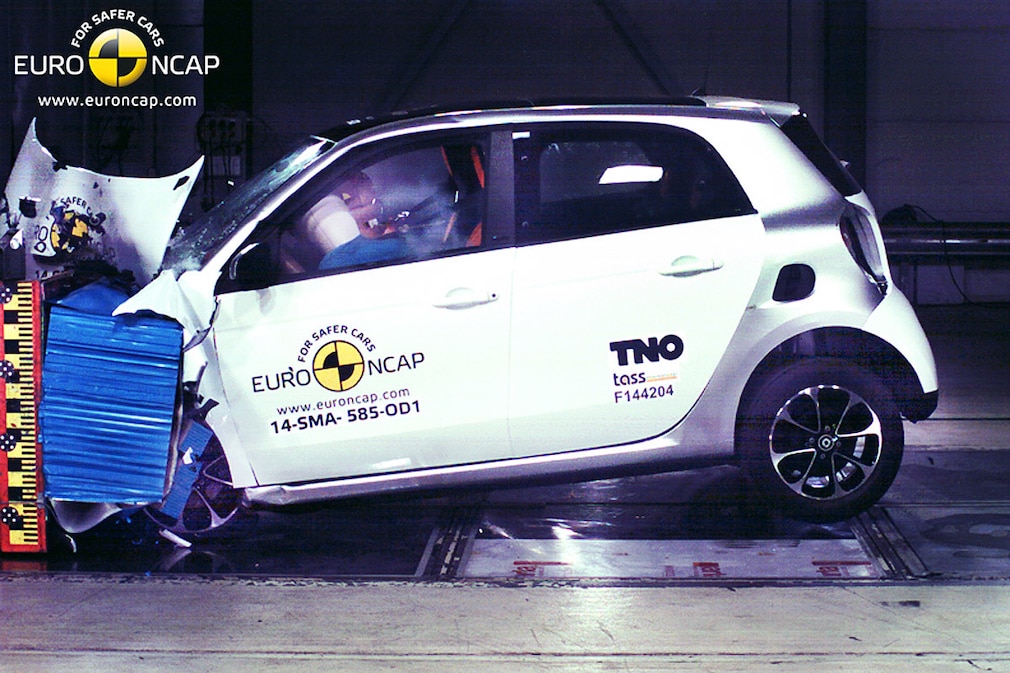 Smart forfour Euro NCAP Crashtest Dezember 2014