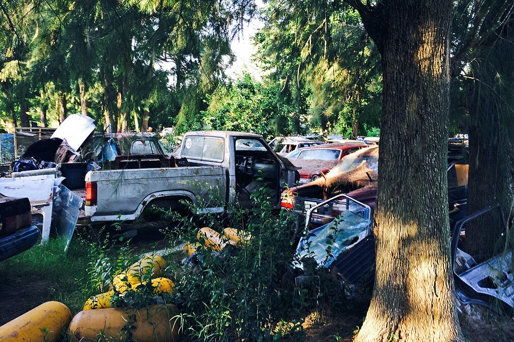 Schrottplatz von San Vicente Argentinien