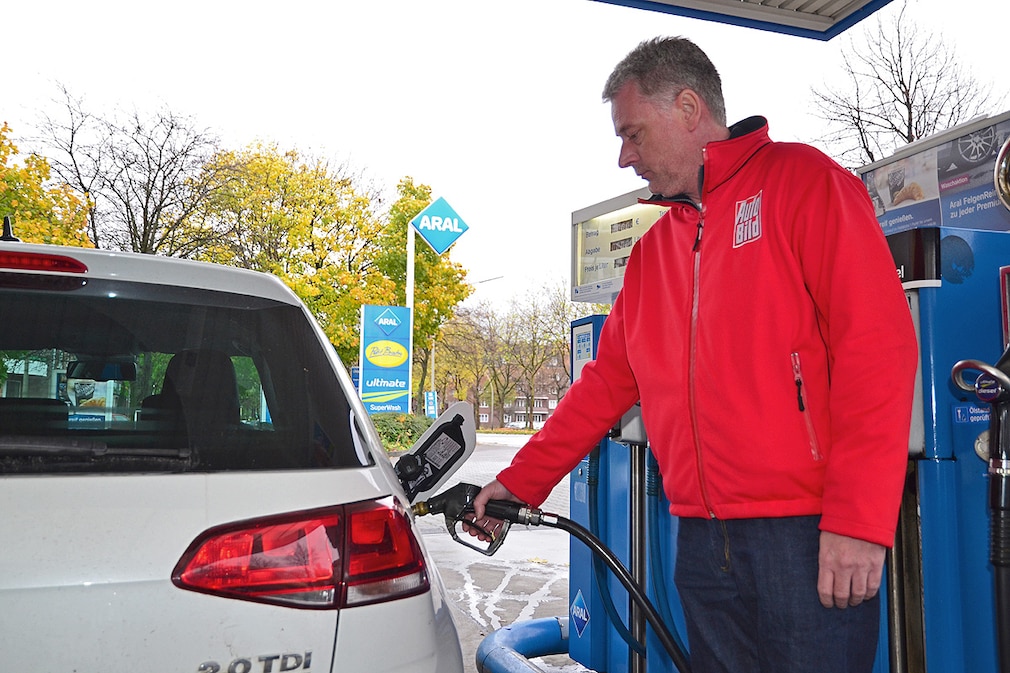 VW Golf VII Tanken