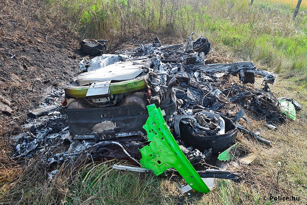 Lamborghini Unfall in Ungarn