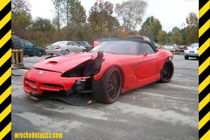 Supercar Crash Dodge Viper Supercar Crash Dodge Viper