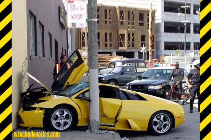 Supercar Crash Unfall Lamborghini
