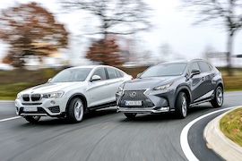 BMW X4 Lexus NX 300h F-Sport