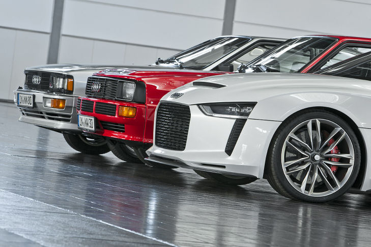 Audi quattro, sport quattro und quattro concept
