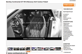 Annonce Bentley Continental GT W12 Mansory von Kevin-Prince Boateng