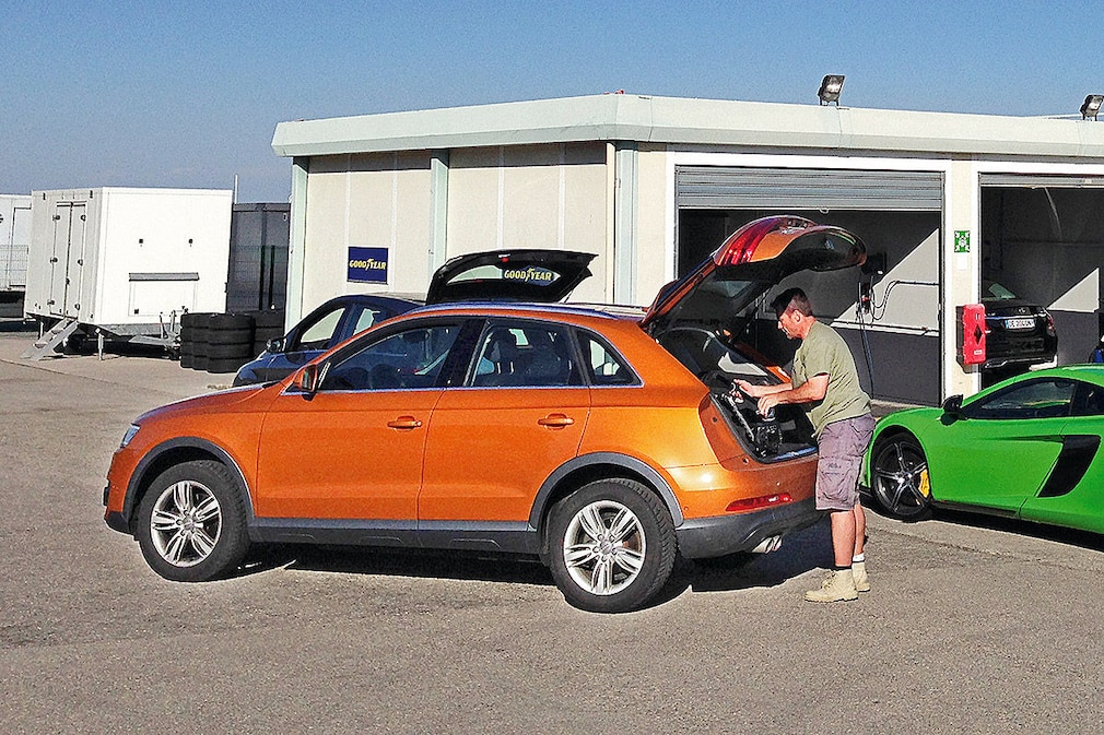 Audi Q3, Beladen