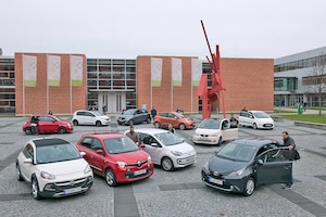 Ford Ka, Smart forfour, Skoda Citigo, Renault Twingo, Opel Adam, Hyundai i10, VW Up, Toyota Aygo, Seat Mii, Fiat 500