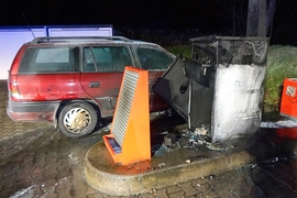 Witziger Tank-Unfall