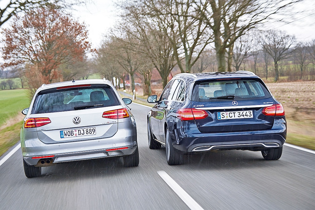 VW Passat Variant 2.0 TDI Mercedes C250 BlueTec T-Modell
