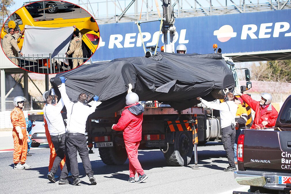 Fernando Alonso Unfall Montage