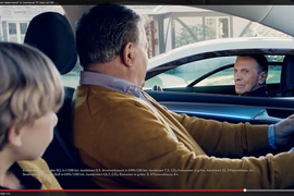 Leonard Nimoy alias Mr. Spock im VW XL1
