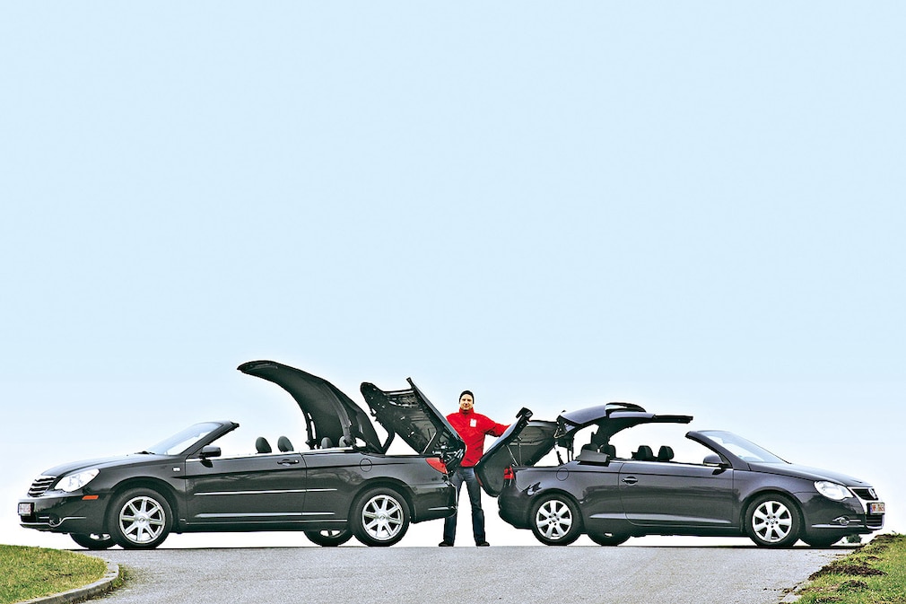Chrysler Sebring Cabrio 2.0 CRD Touring, VW Eos 2.0 FSI