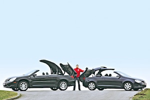Chrysler Sebring Cabrio 2.0 CRD Touring, VW Eos 2.0 FSI