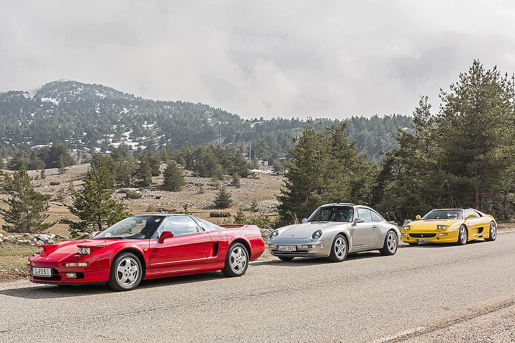 Honda NSX 3.0 Porsche 911 Targa Ferrari F355 GTS
